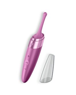 VIBRADOR TWIRLING DELIGHT SATISFYER BORDEAUX