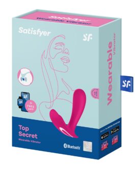 ESTIMULADOR DO PONTO-G TOP SECRET COM APP SATISFYER ROSA