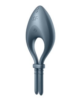 ANEL VIBRATÓRIO BULLSEYE COM APP SATISFYER AZUL ESCURO