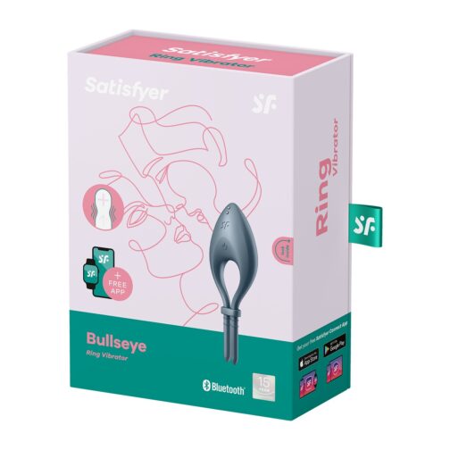 ANEL VIBRATÓRIO BULLSEYE COM APP SATISFYER AZUL ESCURO - Image 6