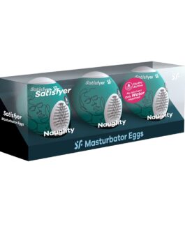 PACK DE 3 MASTURBADOR MASTURBATOR EGG NAUGHTY SATISFYER