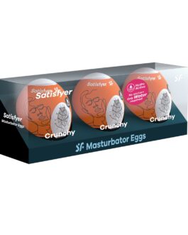 PACK DE 3 MASTURBADOR MASTURBATOR EGG CRUNCHY SATISFYER