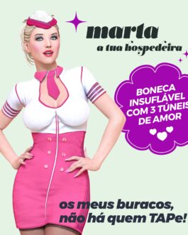 MARTA A HOSPEDEIRA BONECA INSUFLÁVEL LOIRA CRUSHIOUS