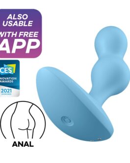 VIBRADOR ANAL DEEP DIVER COM APP SATISFYER AZUL