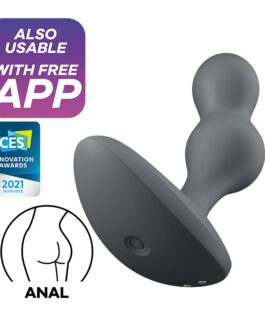 VIBRADOR ANAL DEEP DIVER COM APP SATISFYER CINZENTO