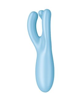 VIBRADOR THREESOME 4 COM APP SATISFYER AZUL