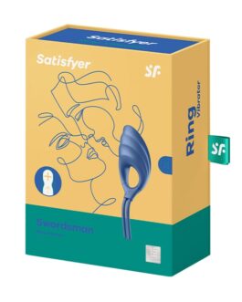 ANEL VIBRATÓRIO SWORDSMAN SATISFYER AZUL