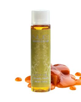 ÓLEO DE MASSAGEM COM EFEITO CALOR CARAMELO HOT OIL NUEI 100ML