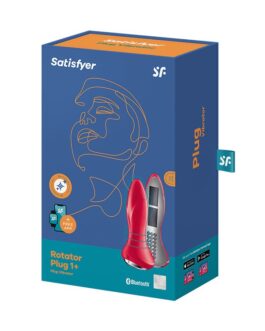 PLUG VIBRATÓRIO ROTATOR PLUG 1+ COM APP SATISFYER VERMELHO