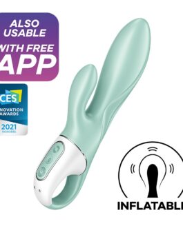 VIBRADOR INSUFLÁVEL AIR PUMP BUNNY 5 COM APLICAÇÃO CONNECT SATISFYER