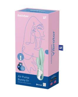 VIBRADOR INSUFLÁVEL AIR PUMP BUNNY 5 COM APLICAÇÃO CONNECT SATISFYER