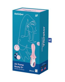 VIBRADOR ANAL INSUFLÁVEL AIR PUMP BOOTY 5 COM APLICAÇÃO CONNECT SATISFYER