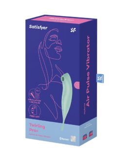 VIBRADOR TWIRLING PRO SATISFYER COM APLICAÇÃO CONNECT MENTA