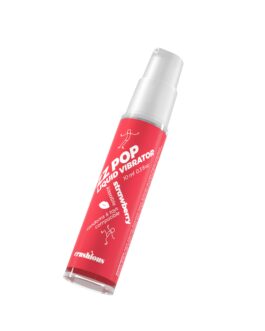 VIBRADOR LÍQUIDO ZZ POP COM AROMA MORANGO 10ML CRUSHIOUS