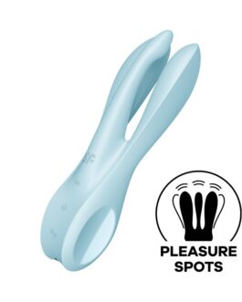 VIBRADOR THREESOME 1 AZUL SATISFYER