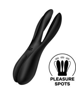 VIBRADOR THREESOME 2 PRETO SATISFYER