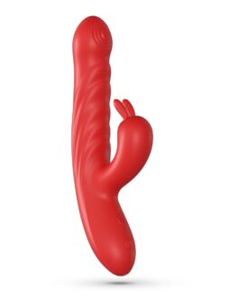 LAPIN VIBRADOR RECARREGÁVEL RABBIT COM IMPULSO VERMELHO CRUSHIOUS