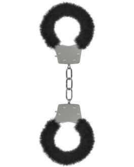 ALGEMAS COM PELUCHE PLEASURE FURRY HANDCUFFS PRETAS