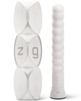 VIBRADOR RECARREGÁVEL COM AQUECIMENTO ZIG ZAG BRANCO