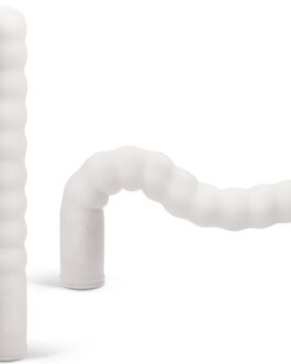 VIBRADOR RECARREGÁVEL COM AQUECIMENTO ZIG ZAG BRANCO