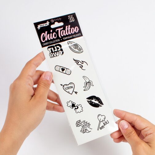 CONJUNTO DE 10 TATUAGENS TEMPORÁRIAS - CANDY COLLECTION CHIC TATTOO SECRET PLAY - Image 5