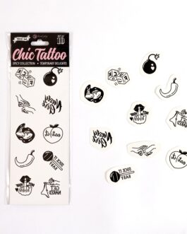 CONJUNTO DE 10 TATUAGENS TEMPORÁRIAS – SPICY COLLECTION CHIC TATTOO SECRET PLAY