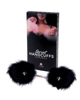 ALGEMAS SECRET HANDCUFFS MARABOU PRETAS SECRET PLAY