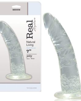 DILDO REAL RAPTURE EARTH FLAVOUR 7” TRANSPARENTE